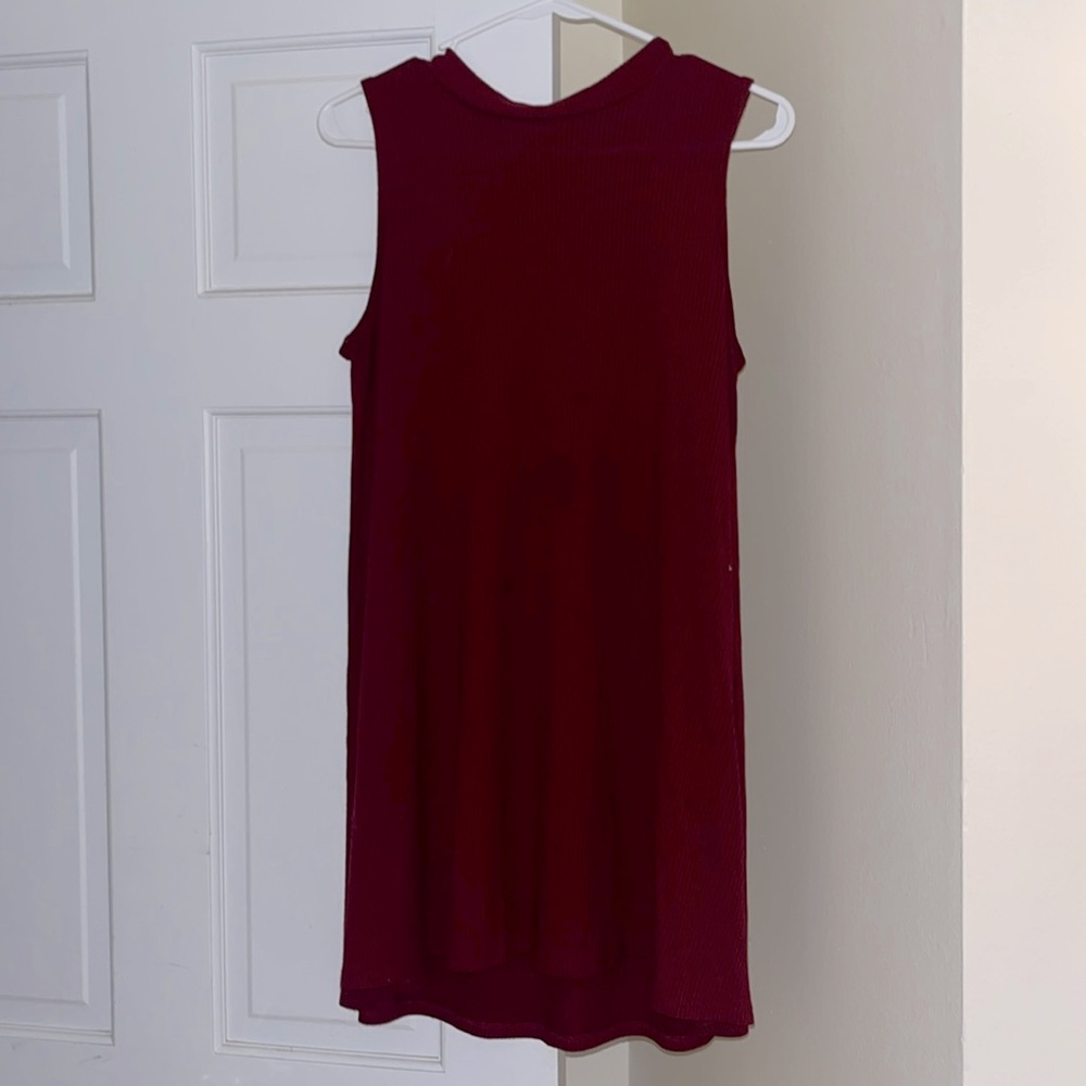 Burgundy summer dress
